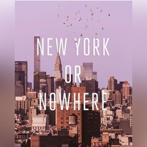 Never used limited edition New York or nowhere x Laura sills 18x24 print